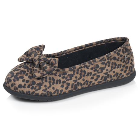 Chaussons ballerines souples, ultra confortables et légers, confort technologie everywear Bleu canardfleurs+Grisirisé+Léopard+Rayuresbleues+Sauge+Sauge noeud irisé+Taupe 13 - vertbaudet enfant 