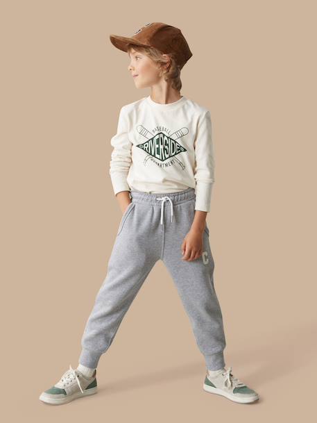 Pantalon de jogging garçon Gris chine+Navy 5 - vertbaudet enfant 
