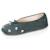 Chaussons ballerines ultra confortables, semelle en cuir, détail grand nœud Bleu canard+Bleu canardfleurs+Girafe+Gris chiné clair+Ivoire+Rayure marinière+Rayuresbleues+Rouge+Sauge+Sauge/crème+Vert d'eau 54 - vertbaudet enfant 