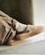 Chaussons mules suédine semelle plateforme Beige+Léopard camel+Taupe 2 - vertbaudet enfant 