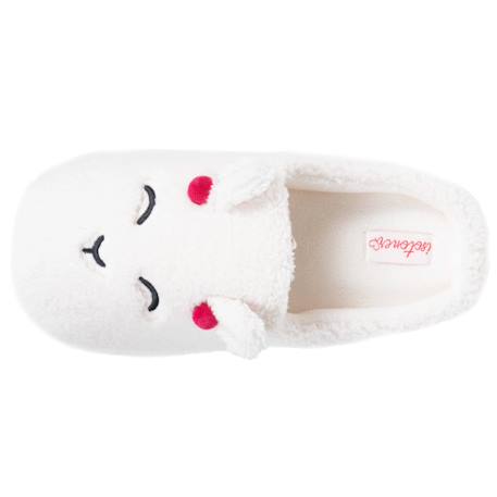 Chaussons mules sherpa, semelle gomme ultra souple Ivoire 2 - vertbaudet enfant 