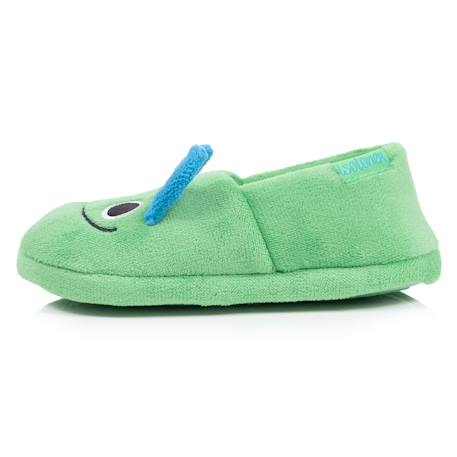 Chaussons mocassins micro,éponge, semelle gomme antidérapante Vert 3 - vertbaudet enfant 