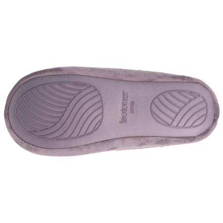 Chaussons ballerines microvelours, semelle gomme ultra souple Taupe 5 - vertbaudet enfant 