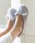 Chaussons ballerines imitation fourrure, semelle gomme ultra souple Gris+Rose 2 - vertbaudet enfant 