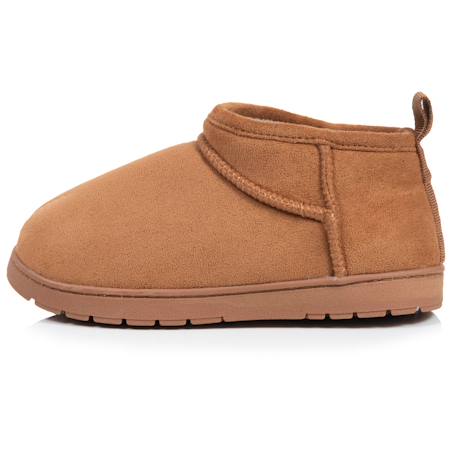 Chaussons bottillons suédine - semelle crantée Camel 3 - vertbaudet enfant 