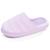 Chaussons mules microvelours semelle bloup extra confort Blush+Gris chiné+Léopard beige+Lilas 19 - vertbaudet enfant 