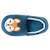 Chaussons mocassins microvelours, semelle gomme antidérapante Bleu canard 2 - vertbaudet enfant 