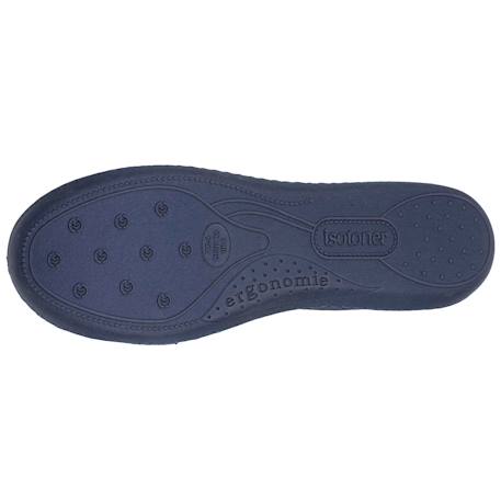Chaussons ballerines microvelours semelle ergonomique, mousse à mémoire forme Léopard marine 5 - vertbaudet enfant 