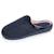 Chaussons mules microvelours semelle ergonomique, mousse à mémoire forme Léopard marine 1 - vertbaudet enfant 