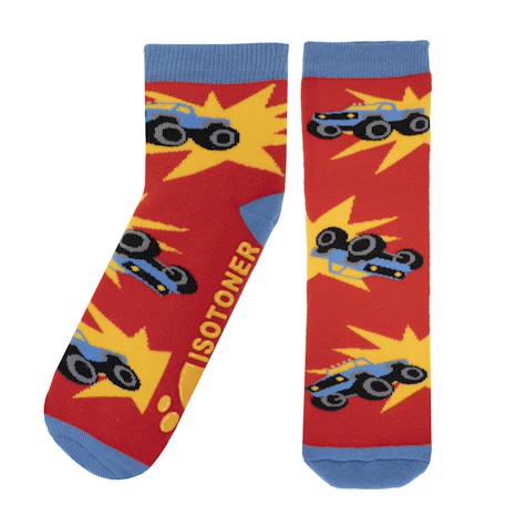 Chaussettes antidérapantes enfant rouge 5/8 ans Rouge 2 - vertbaudet enfant 