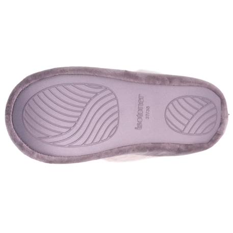 Chaussons bottillons microvelours, semelle gomme ultra souple Taupe 4 - vertbaudet enfant 