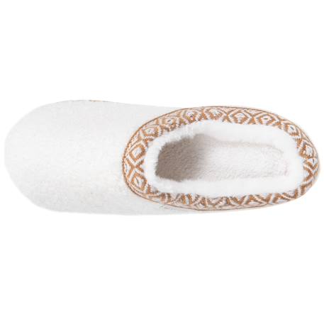 Chaussons mules suédine à semelle compensé de 3,5 cm, confort Camel+Ivoire 9 - vertbaudet enfant 