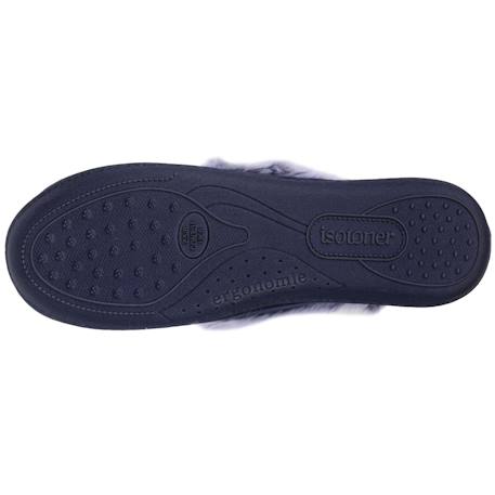 Chaussons charentaises détails fausse fourrure Marine+Tartan 4 - vertbaudet enfant 
