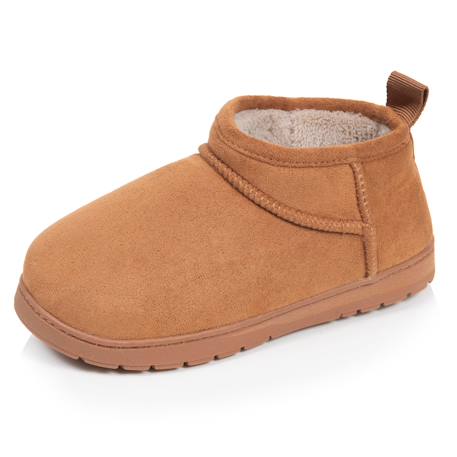 Chaussons bottillons suédine - semelle crantée Camel 1 - vertbaudet enfant 
