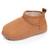 Chaussons bottillons suédine - semelle crantée Camel 1 - vertbaudet enfant 