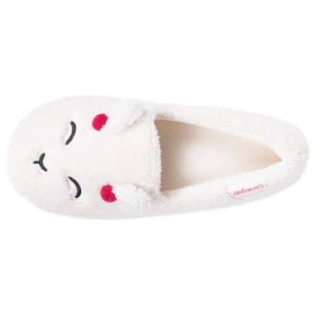 Chaussons slippers sherpa, semelle gomme ultra souple Ivoire 2 - vertbaudet enfant 