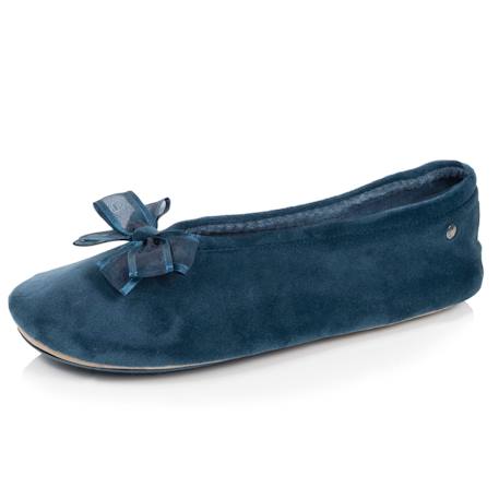 Chaussons ballerines semelle intérieure moelleuse et confortable Bleucanard+Léopard+Sauge 1 - vertbaudet enfant 