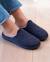 Chaussons mules microvelours semelle ergonomique, mousse à mémoire forme Léopard marine 2 - vertbaudet enfant 