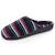 Chaussons mules microvelours semelle ergonomique, mousse à mémoire forme Marine+Noir+Rayures canard 13 - vertbaudet enfant 