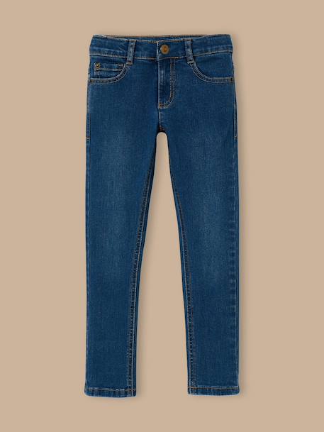 Jean coupe slim garçon Bleu fonce uni+Bleu moyen uni+Gris clair uni 7 - vertbaudet enfant 