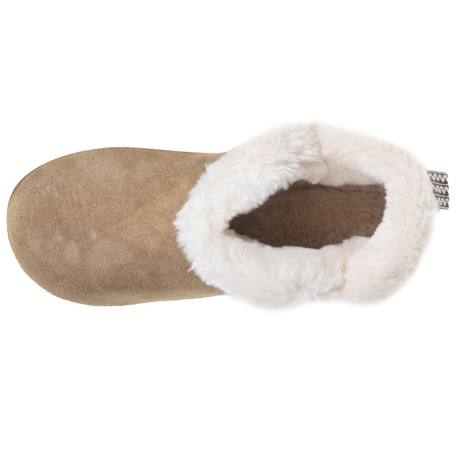 Chaussons bottillons cuir camel semelle gomme crantés Camel 3 - vertbaudet enfant 