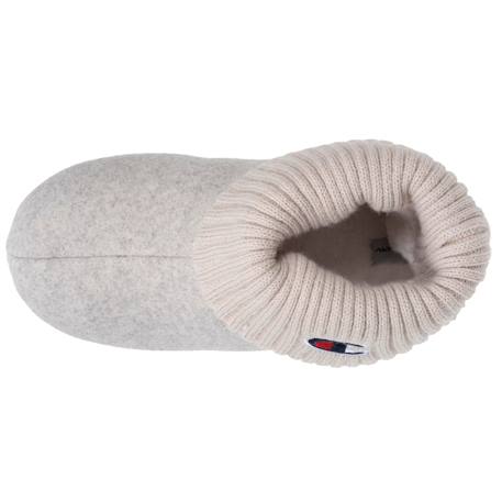 Chaussons bottillons polaire chinée doux pantoufle confort maison en hiver Beige chiné clair+Gris chiné clair 2 - vertbaudet enfant 