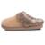 Chaussons mules microvelours semelle bloup extra confort Camel+Fuchsia 4 - vertbaudet enfant 