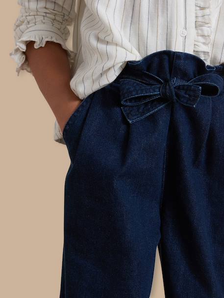 Pantalon large fille denim light Denim brut+Denim stone 3 - vertbaudet enfant 