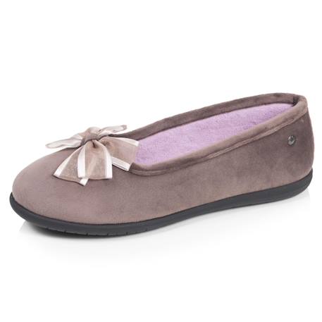 Chaussons ballerines souples, ultra confortables et légers, confort technologie everywear Bleu canardfleurs+Grisirisé+Léopard+Rayuresbleues+Sauge+Sauge noeud irisé+Taupe 37 - vertbaudet enfant 