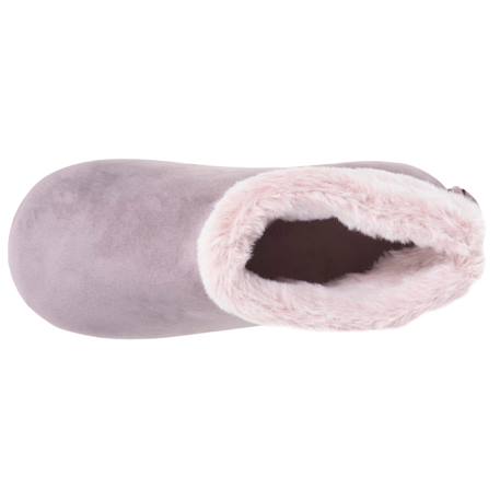 Chaussons bottillons microvelours, semelle gomme ultra souple Taupe 2 - vertbaudet enfant 