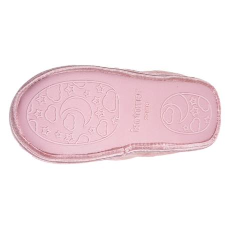 Chaussons bottillons suédine, semelle gomme antidérapante Rose 4 - vertbaudet enfant 