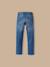 Jean droit garçon Bleu fonce uni+Bleu moyen uni 7 - vertbaudet enfant 