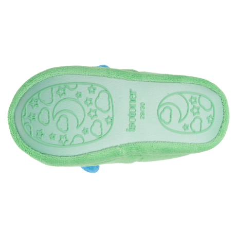 Chaussons mocassins micro,éponge, semelle gomme antidérapante Vert 4 - vertbaudet enfant 