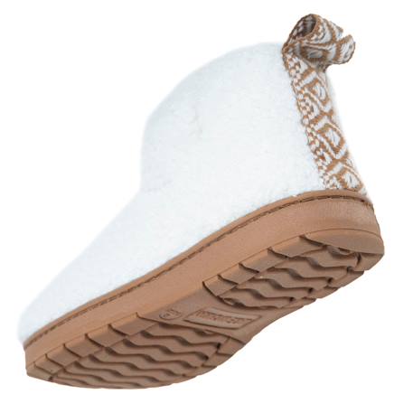 Chaussons bottillons maille bouclette - semelle crantée Ivoire 5 - vertbaudet enfant 