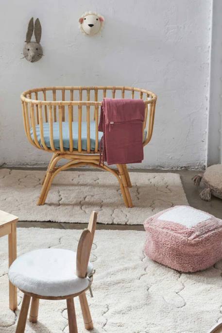 Tapis enfant lavable en coton rugcycled clouds Naturel, fil rugcycled 1 - vertbaudet enfant 