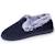 Chaussons charentaises détails fausse fourrure Marine+Tartan 1 - vertbaudet enfant 