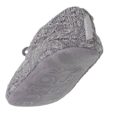 Chaussettes d'intérieur maille torsadée, picots antidérapants Gris chiné 5 - vertbaudet enfant 