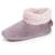 Chaussons bottillons microvelours, semelle gomme ultra souple Taupe 1 - vertbaudet enfant 