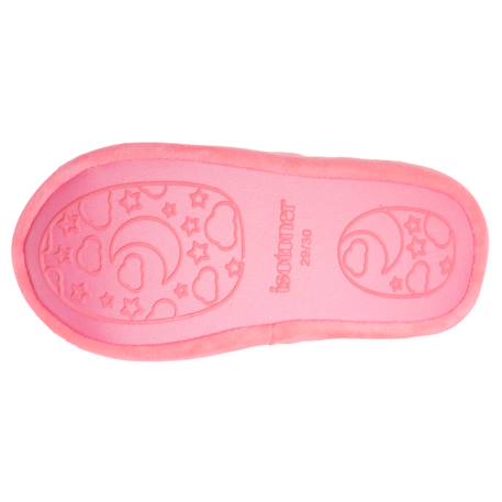 Chaussons mocassins microvelours, semelle gomme antidérapante Rose 4 - vertbaudet enfant 