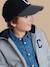 Sweat zippé à capuche garçon Gris chine+Marine 3 - vertbaudet enfant 