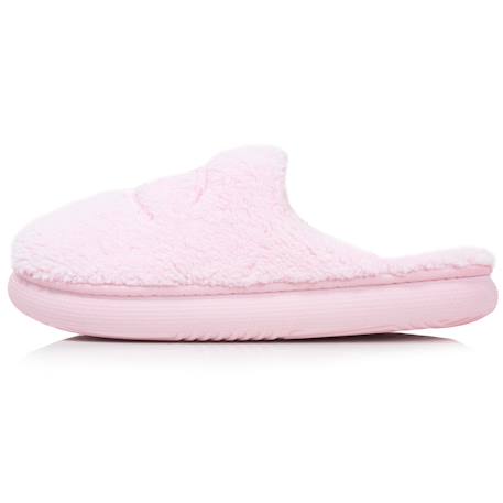 Chaussons mules sherpa stylé et chaud confort douillets et moelleux Ivoire+Rose pâle+Vert d'eau 9 - vertbaudet enfant 