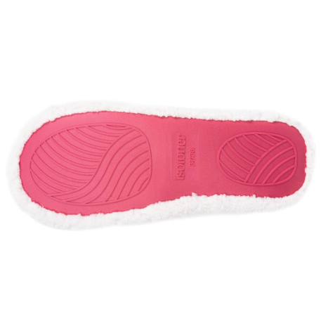 Chaussons mules sherpa, semelle gomme ultra souple Ivoire 4 - vertbaudet enfant 