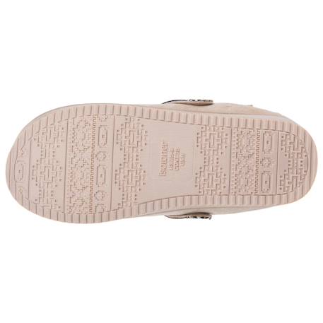 Chaussons mules suédine semelle plateforme Beige+Léopard camel+Taupe 5 - vertbaudet enfant 