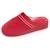 Chaussons mules microvelours mousse à mémoire forme talon 3,7 cm Noir+Rouge 7 - vertbaudet enfant 