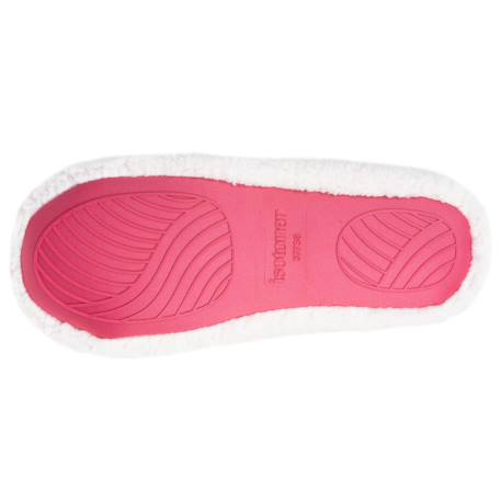 Chaussons slippers sherpa, semelle gomme ultra souple Ivoire 4 - vertbaudet enfant 