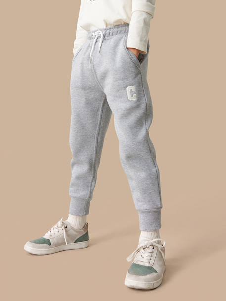 Pantalon de jogging garçon Gris chine+Navy 1 - vertbaudet enfant 