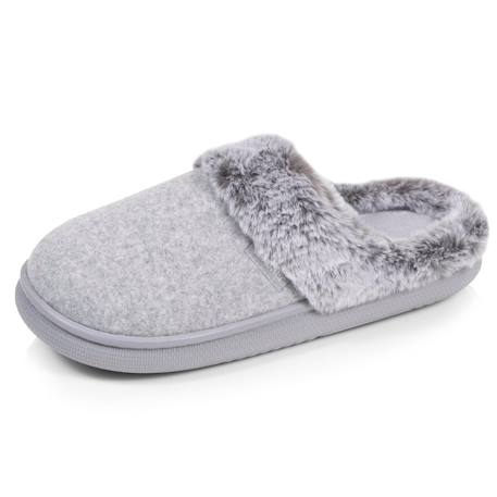 Chaussons mules microvelours semelle bloup extra confort Blush+Gris chiné+Léopard beige+Lilas 7 - vertbaudet enfant 