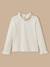 T-shirt en coton bio - collection junior Ecru 1 - vertbaudet enfant 