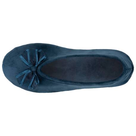 Chaussons ballerines semelle intérieure moelleuse et confortable Bleucanard+Léopard+Sauge 3 - vertbaudet enfant 