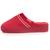 Chaussons mules microvelours mousse à mémoire forme talon 3,7 cm Noir+Rouge 10 - vertbaudet enfant 